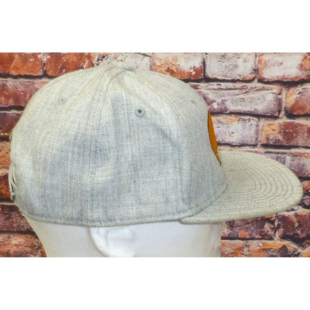Golden Rhino Embroidered Grey Snapback Cap By Otto  One Size Fits Most - Picture 2 of 6